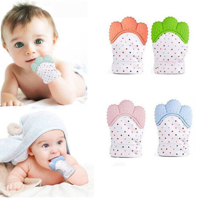 Newborn Baby Silicone Mitts Teething Mitten Glove